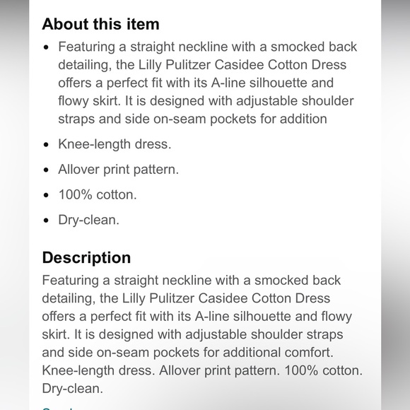 NWT Lilly Pulitzer Casidee Dress - Picture 7 of 14